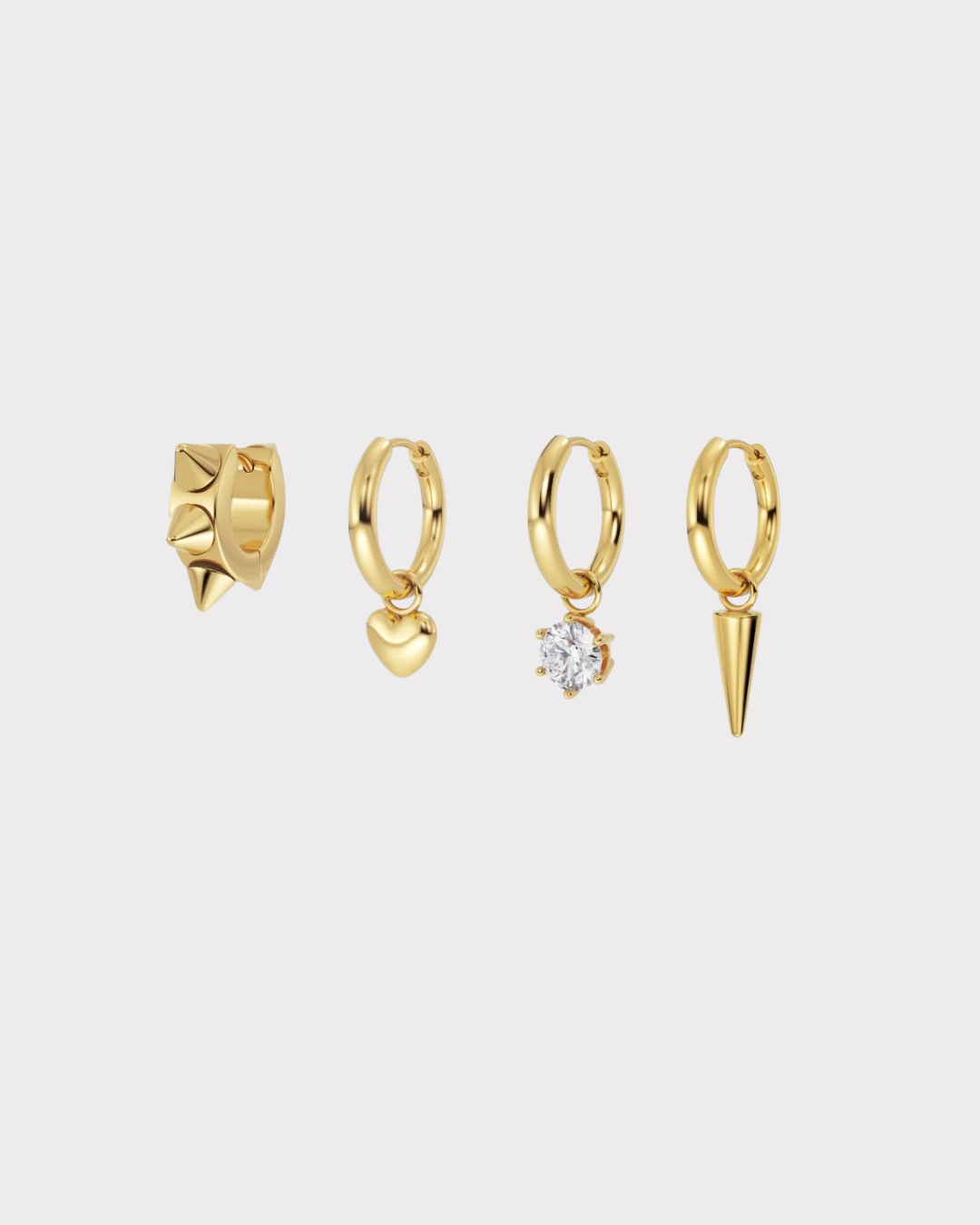 Hoops One Heart Gold