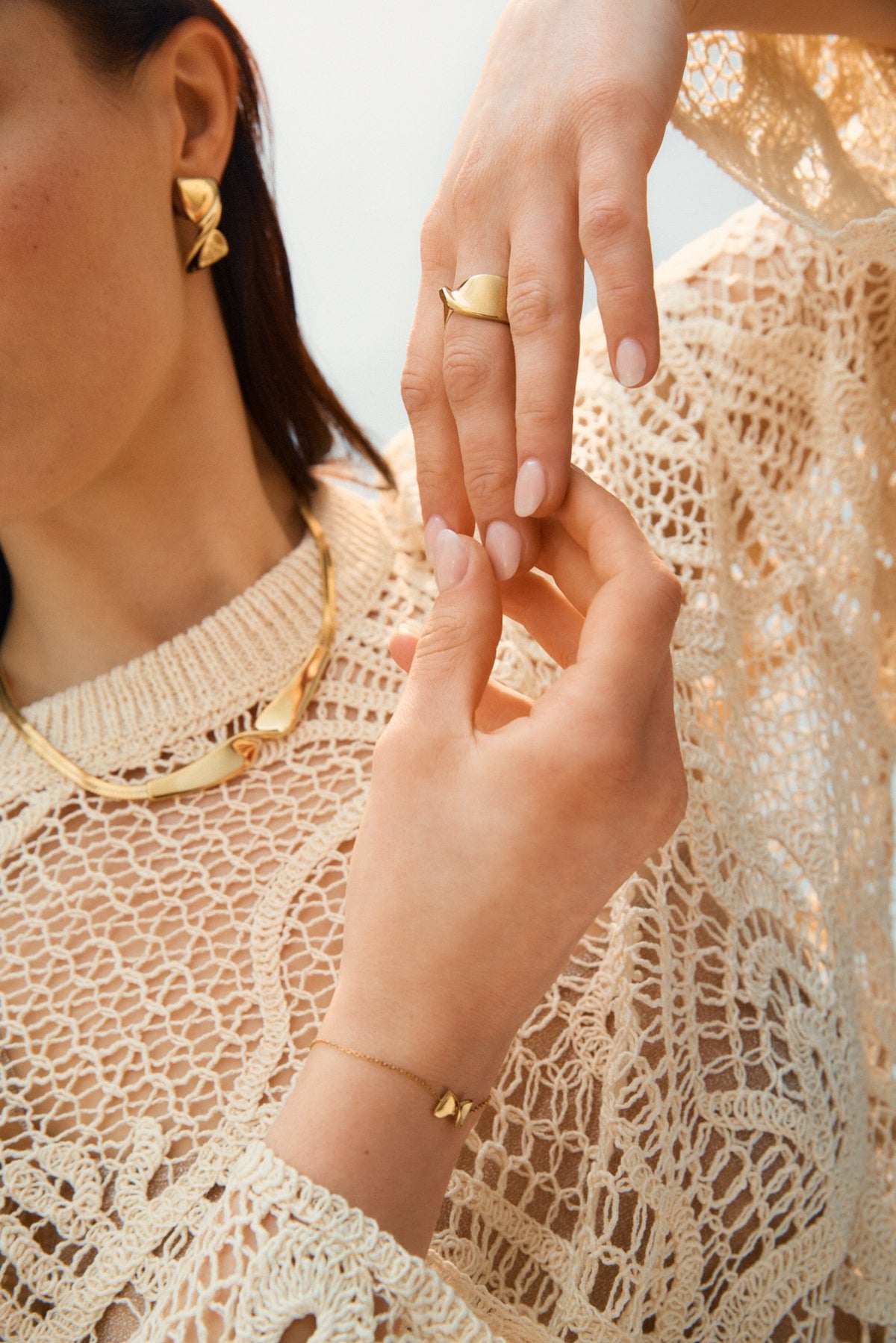 Nuvole Ring Gold
