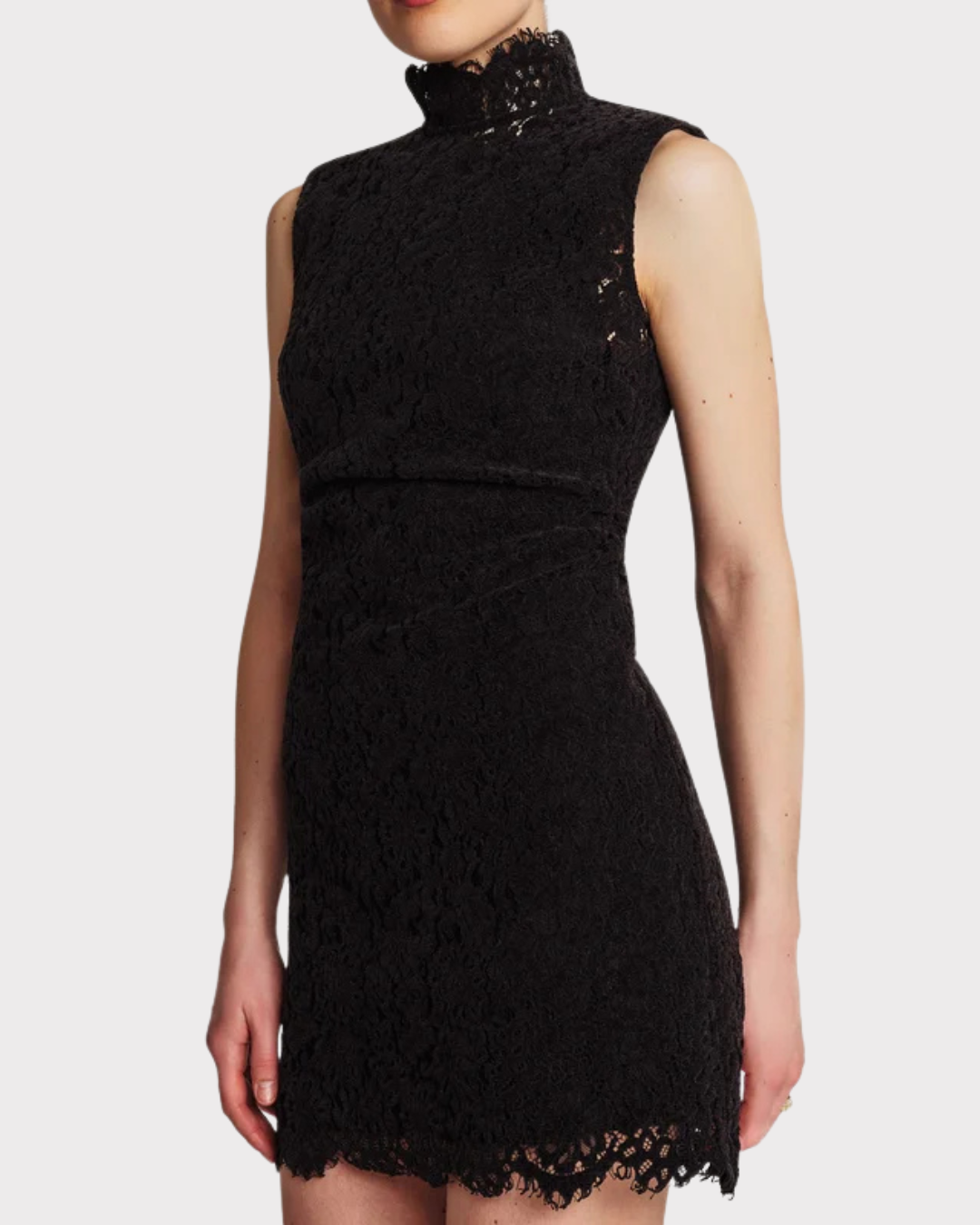 Lace Velvet Mini Dress