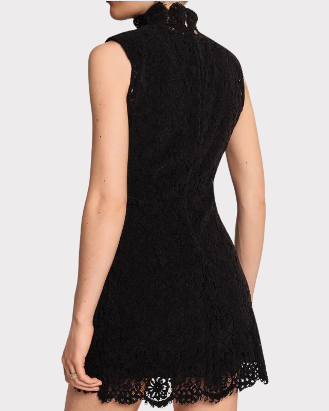 Lace Velvet Mini Dress