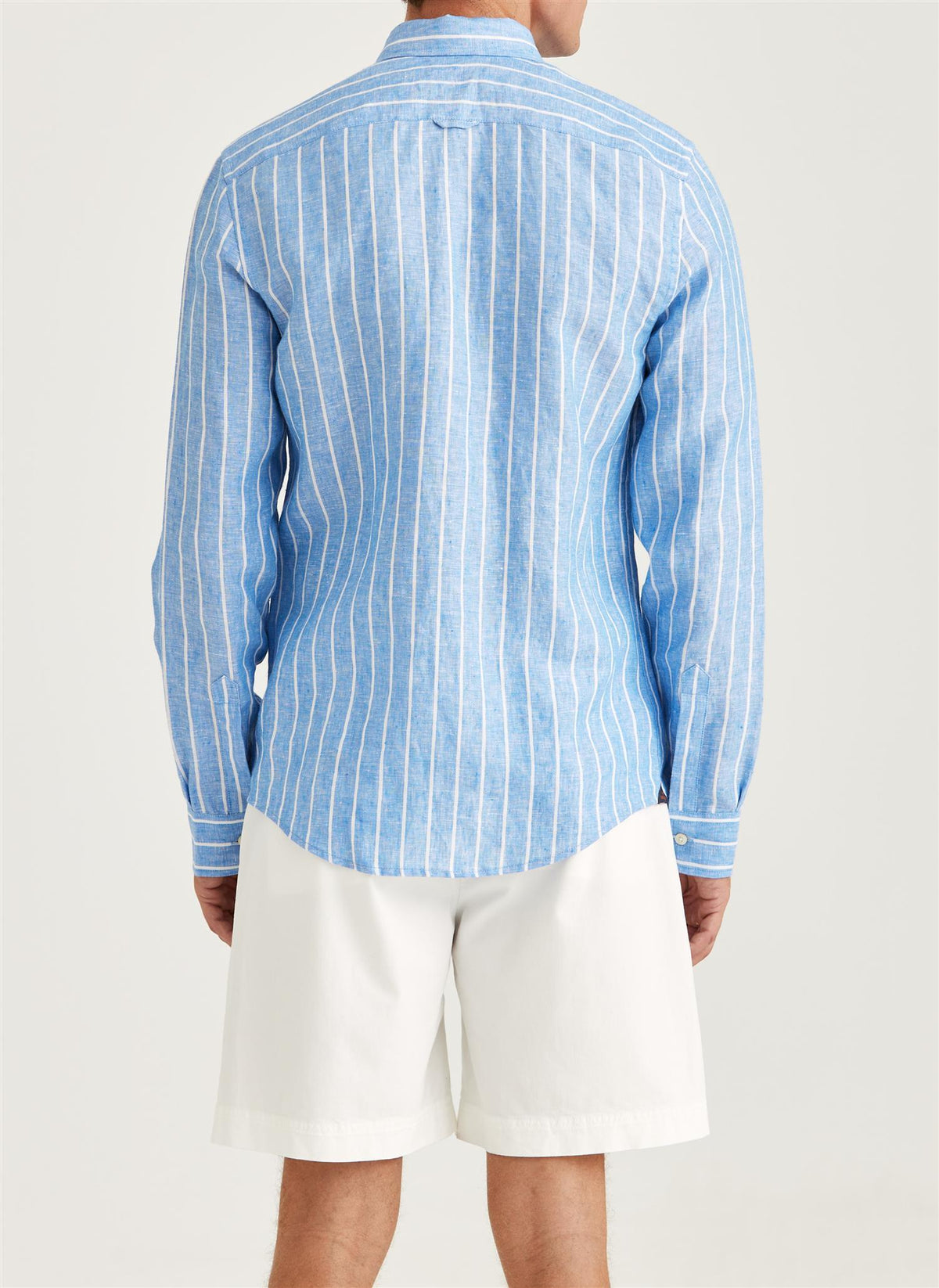 Douglas linen stripe shirt