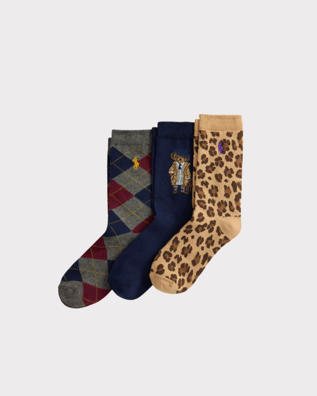 Polo Bear Crew Sock 3-Pack