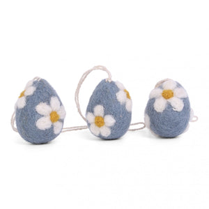 eggs w/flowers - set of 3