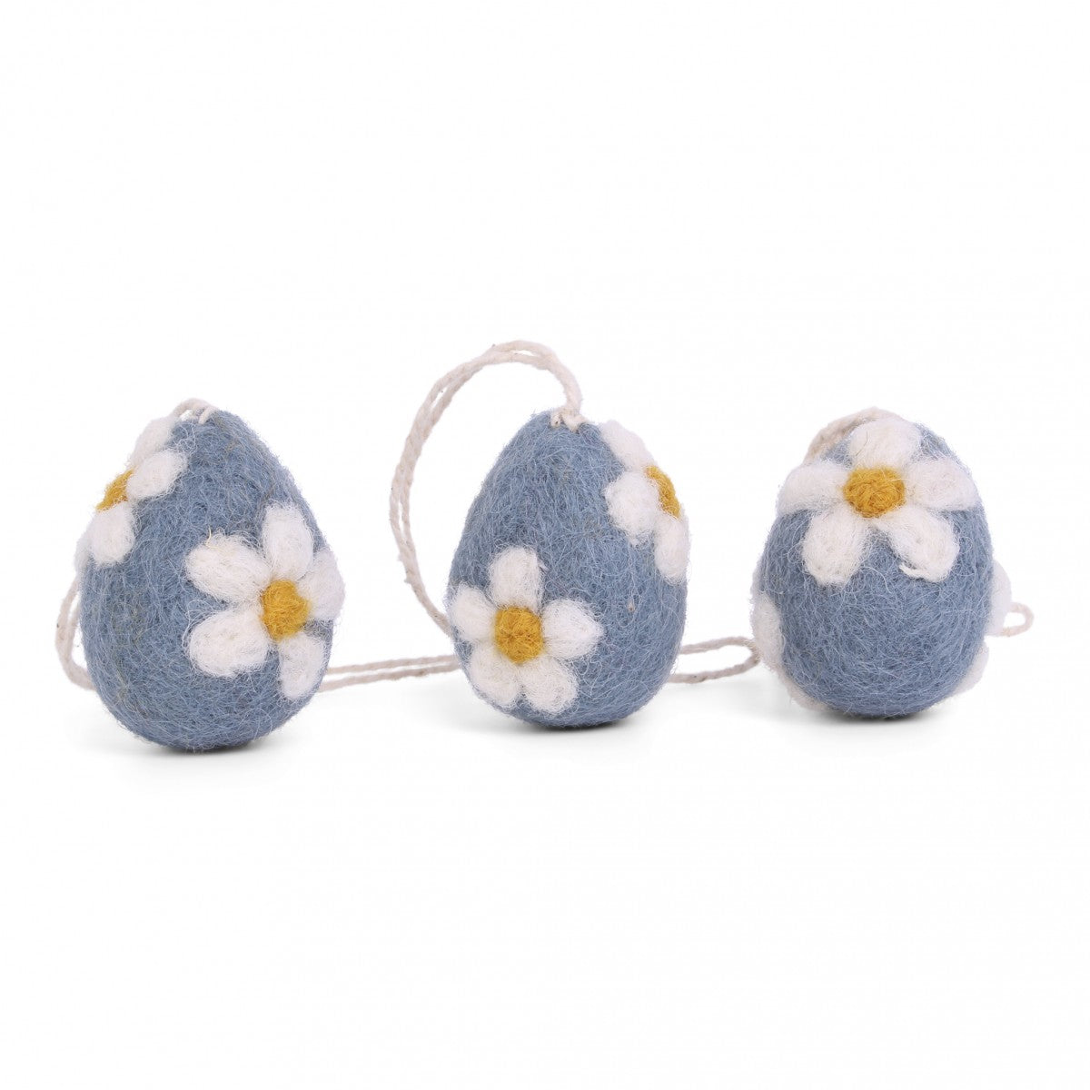 eggs w/flowers - sett á 3