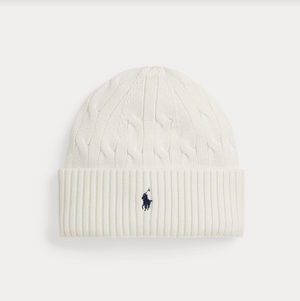 Cable-Knit Cotton Hat