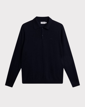 Kai knitted merino polo