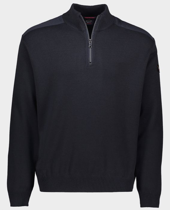 Wool half zip sweater