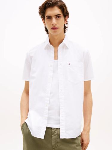 Seersucker solid shirt