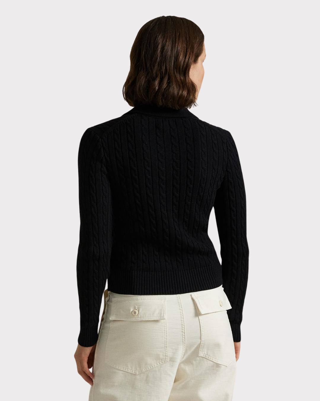 Cable sweater cardigan