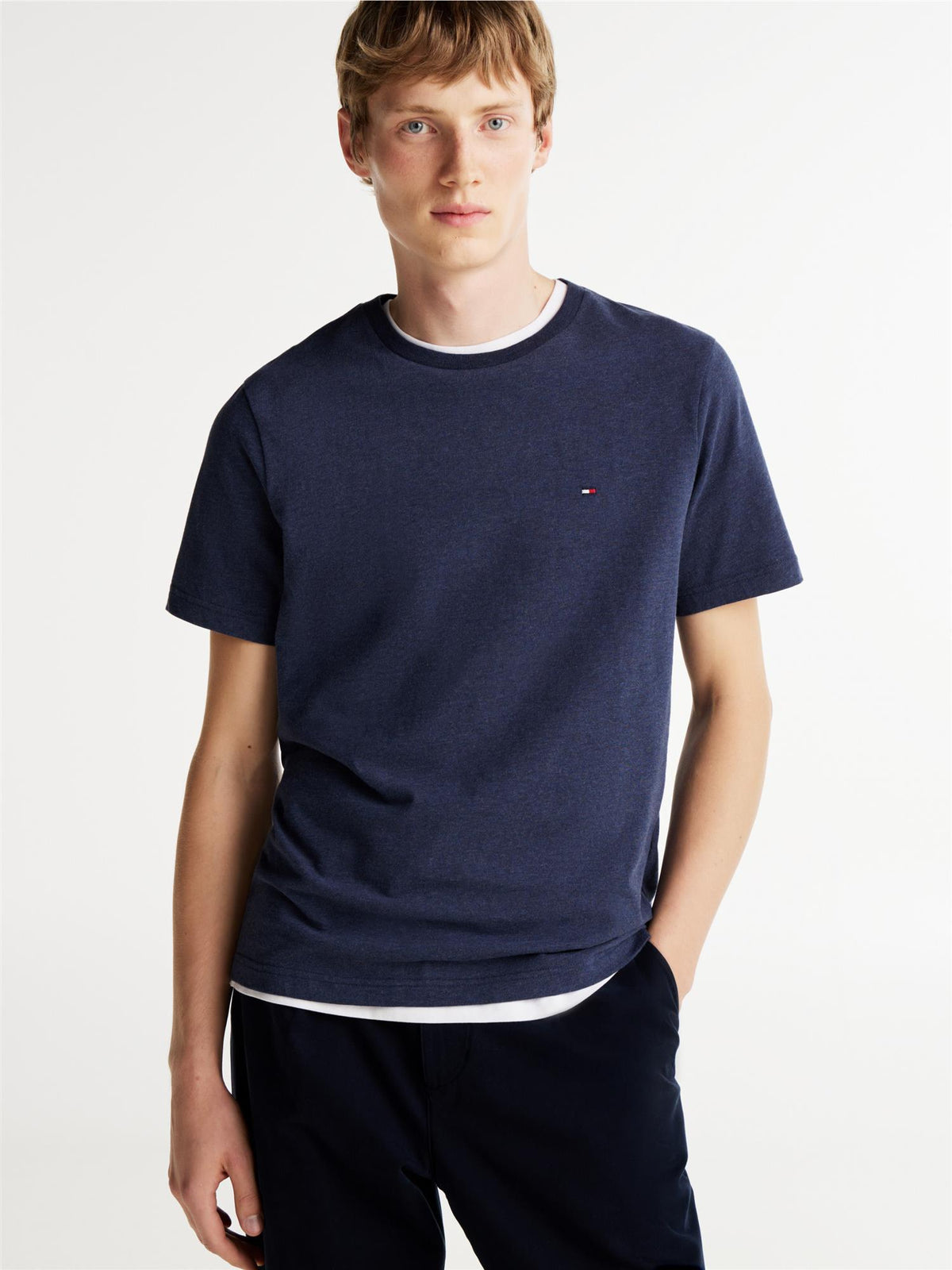 Essential regular fit heather tee