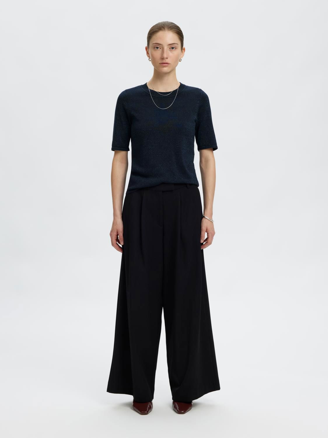 Slwlura 2/4 Knit O-Neck