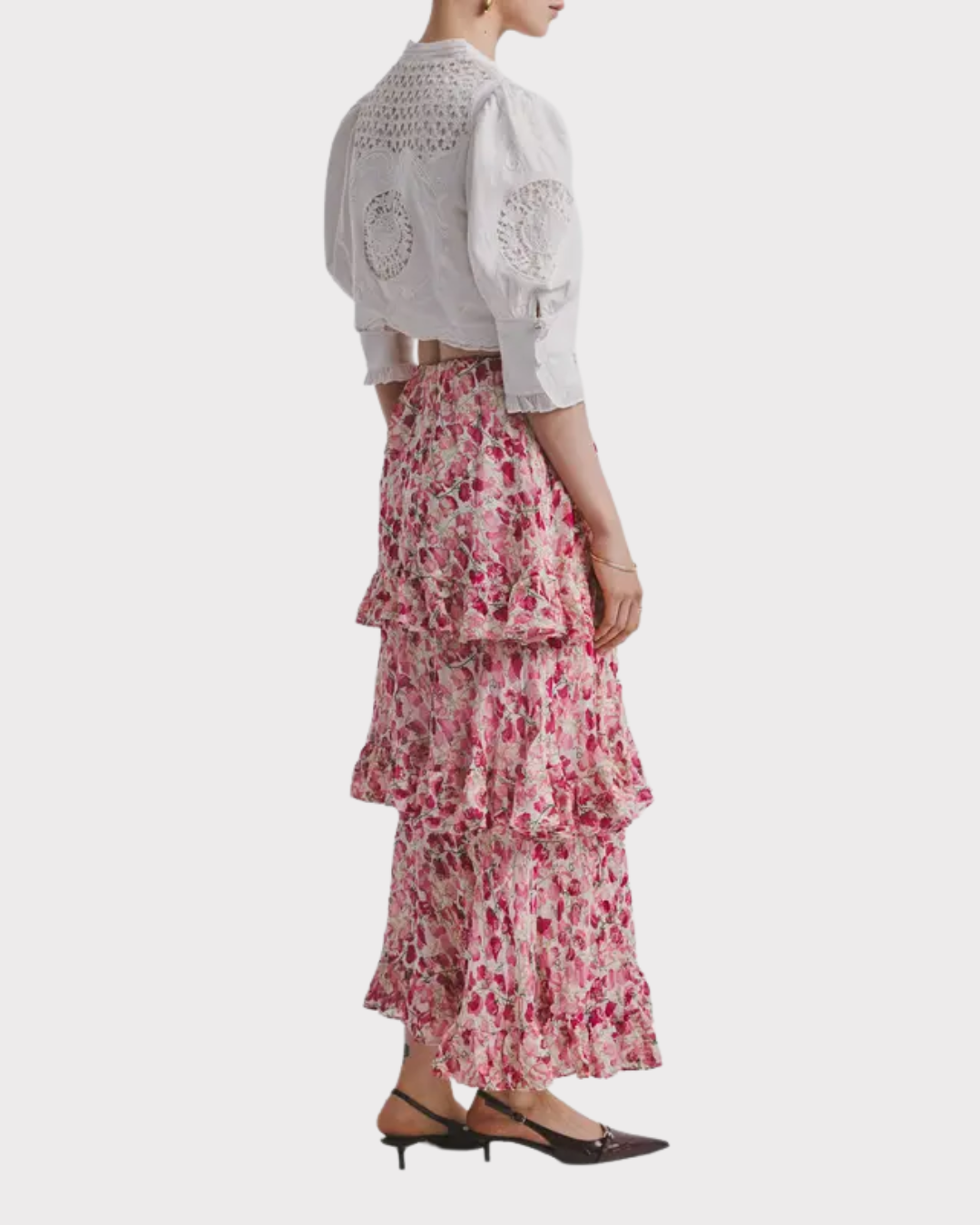 Georgette Ruffle Skirt