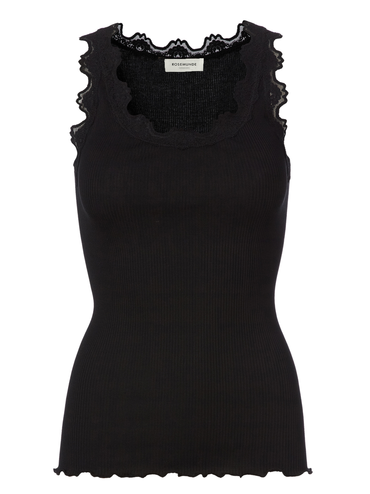 Babette silk top m vintage lace