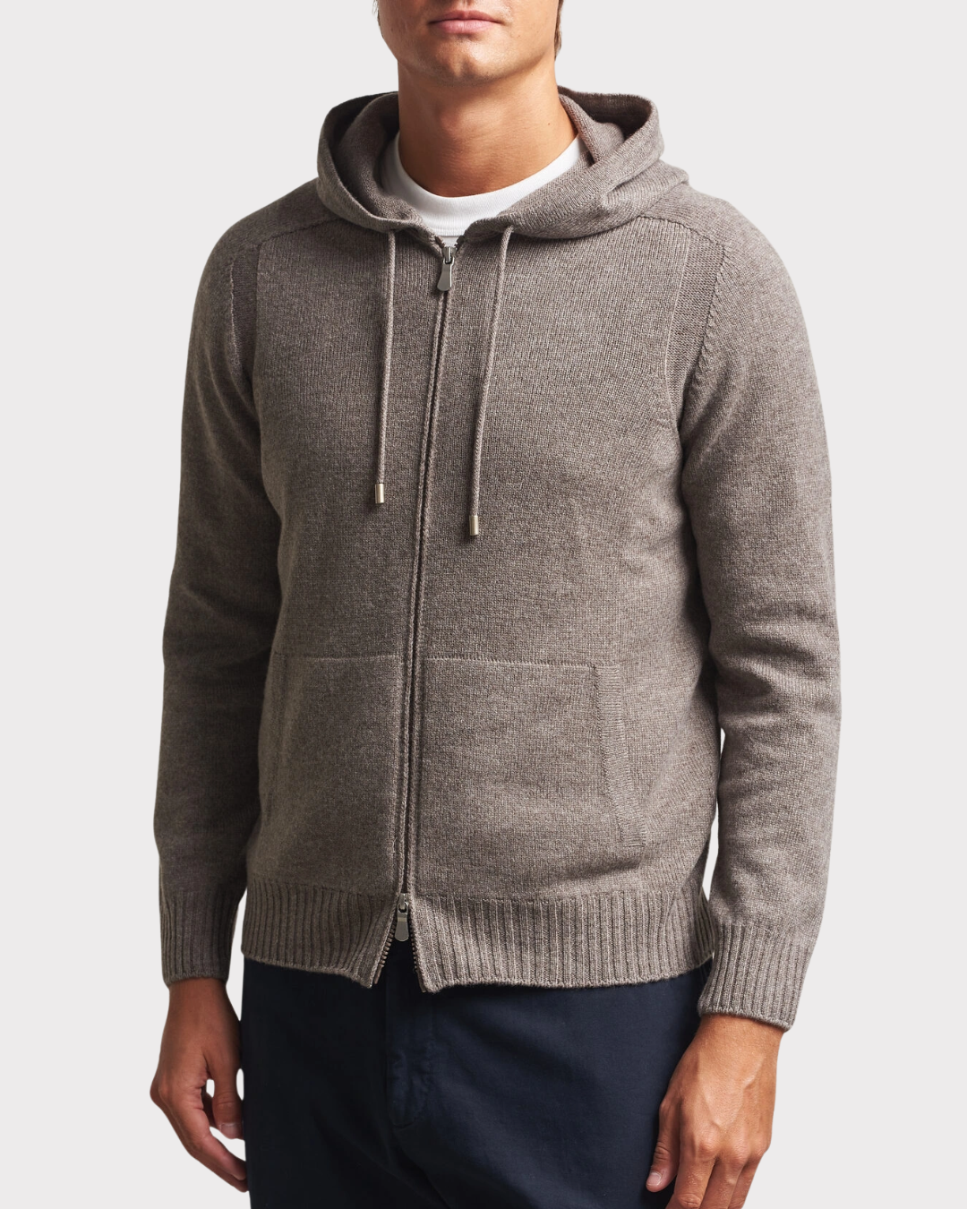 Full Zip Wool Hoodie