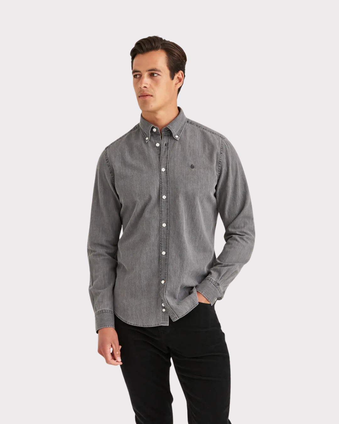 Light denim shirt-classic fit