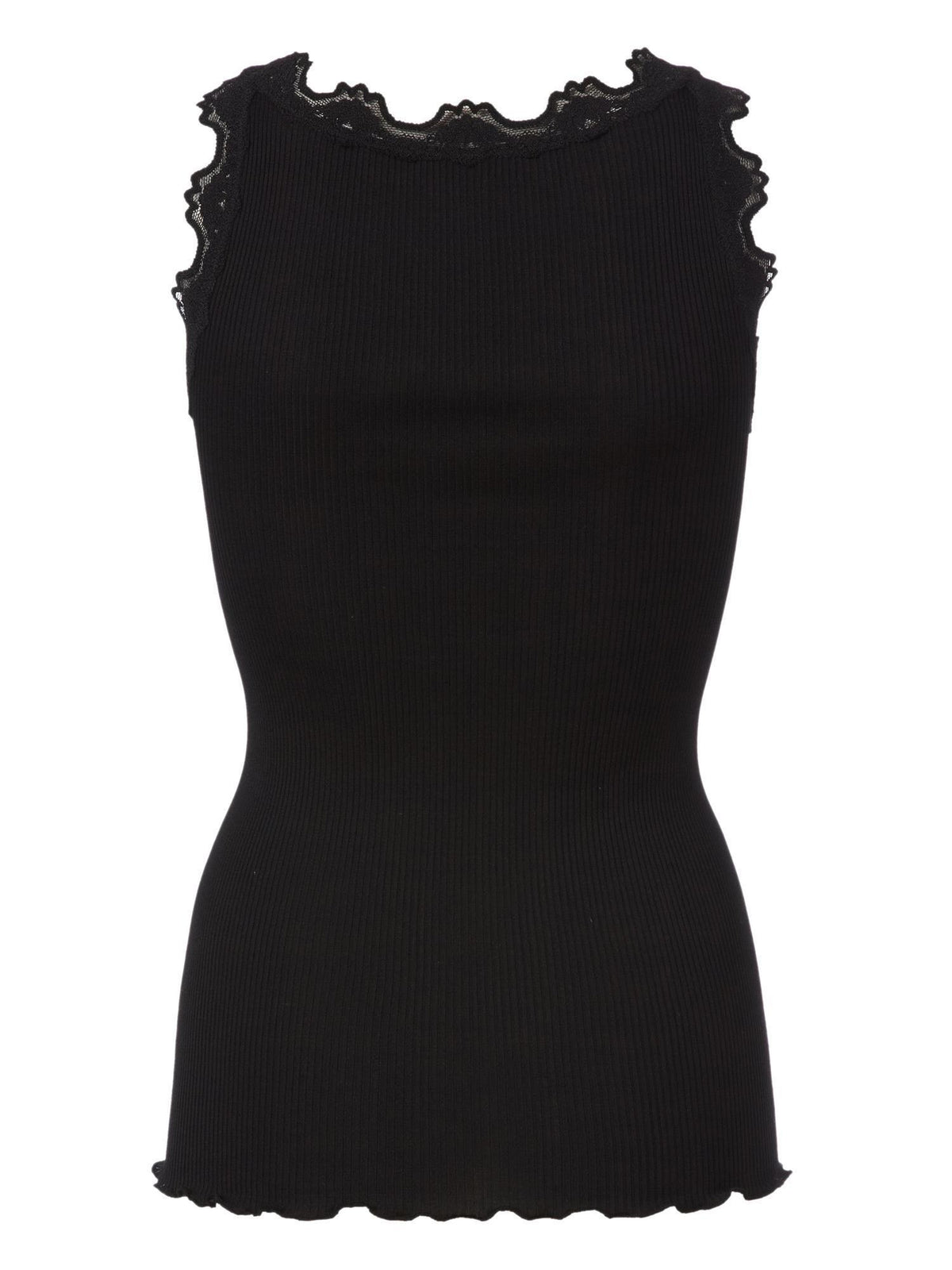 Babette silk top m vintage lace