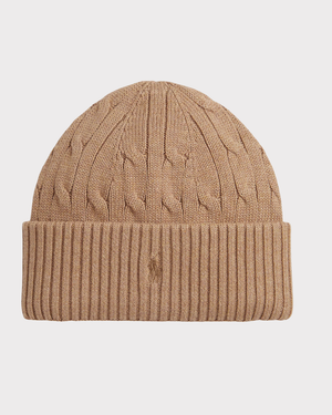 Cable-Knit Cotton Hat