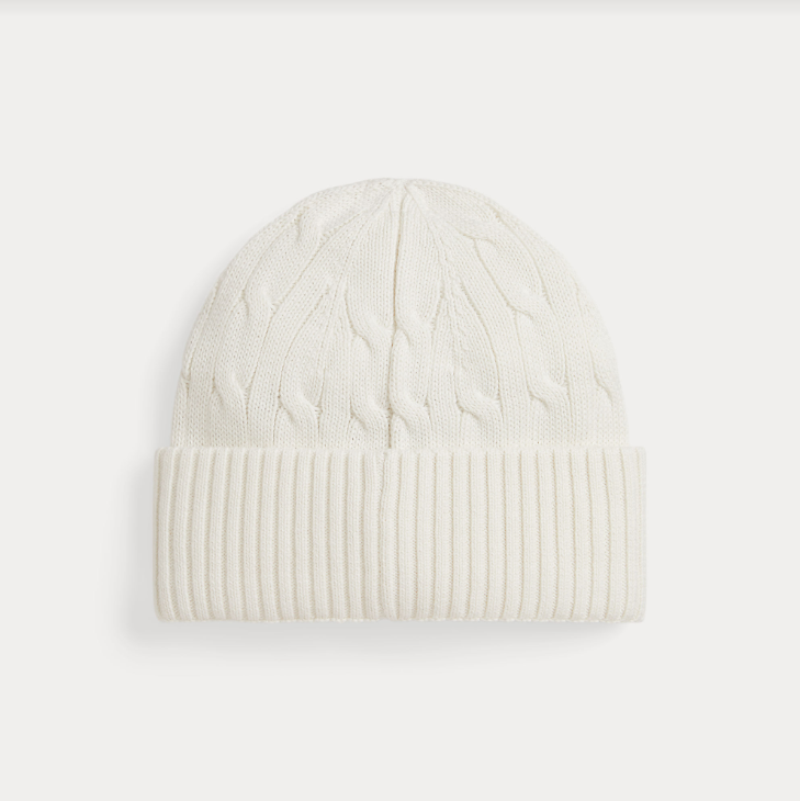 Cable-Knit Cotton Hat