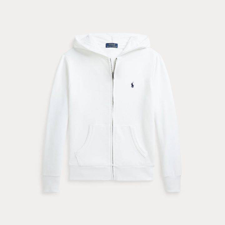 French terry full-zip hoodie