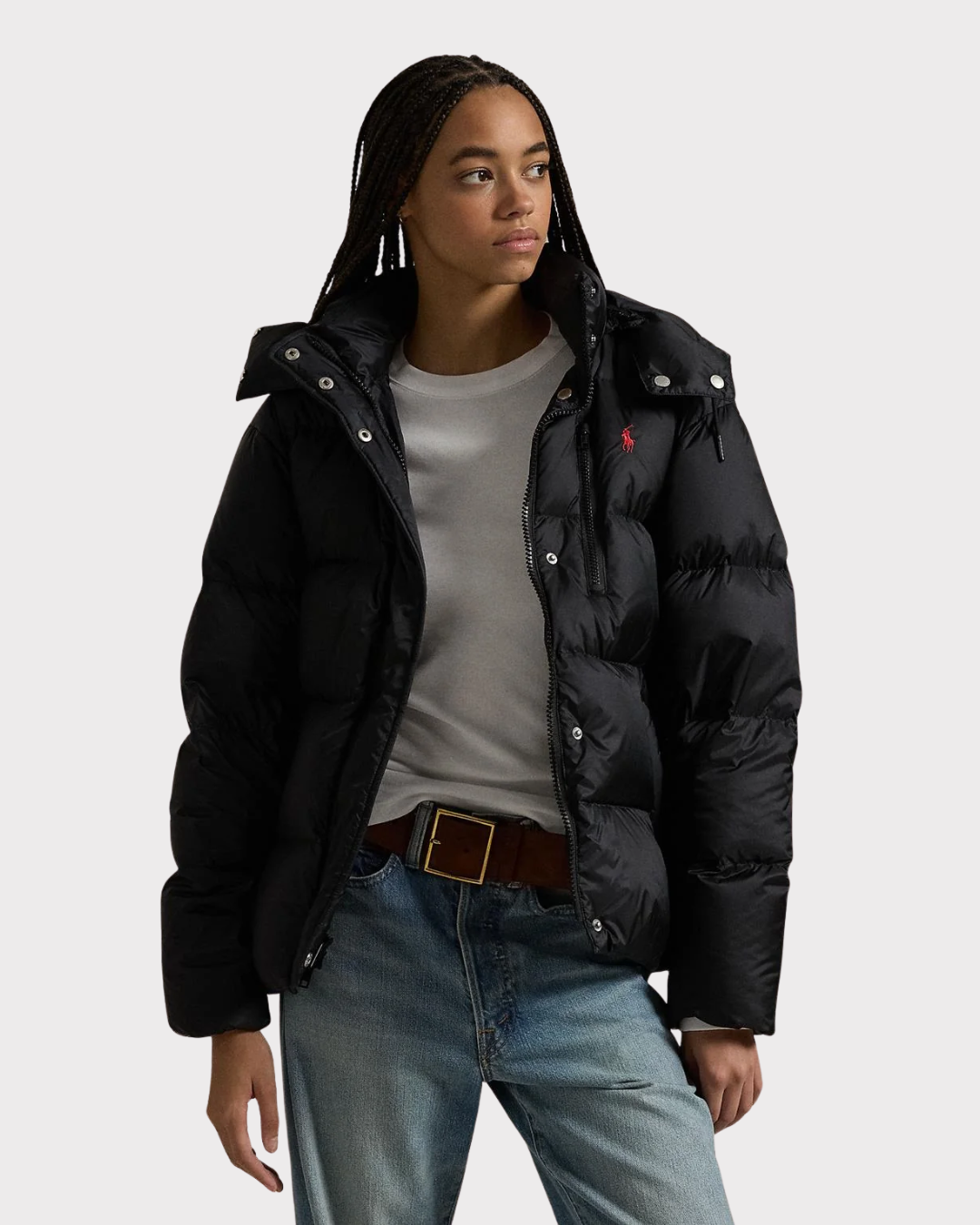 Water repellent down jacket