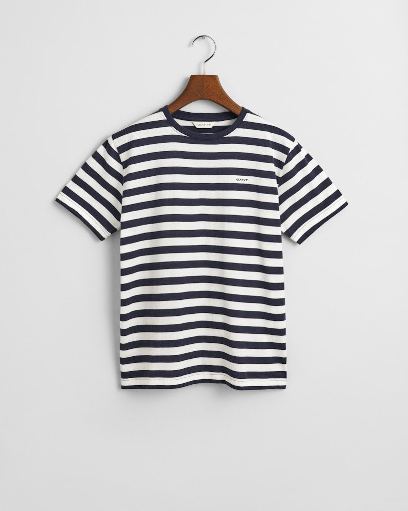 Striped shield t-shirt