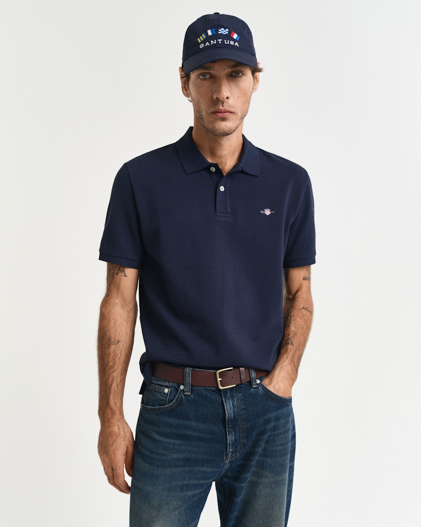 Textured polo